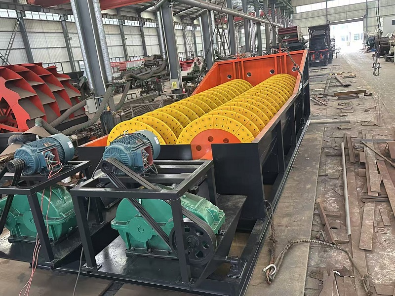 Spiral sand washer